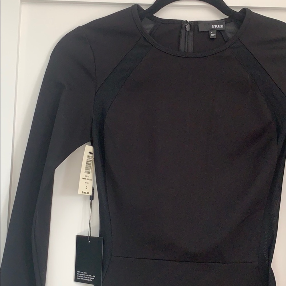 Aritzia Wilfred Free Bodycon Dress w/ Mesh Panels